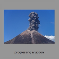 progressing eruption